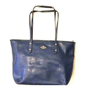 Coach City Cross Grain Leather Tote